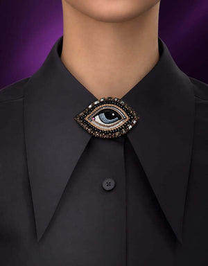 Spilla Œil Céleste – Gris Vision — 2