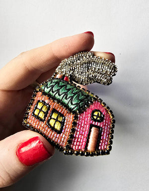 Emerald House Brooch — 1