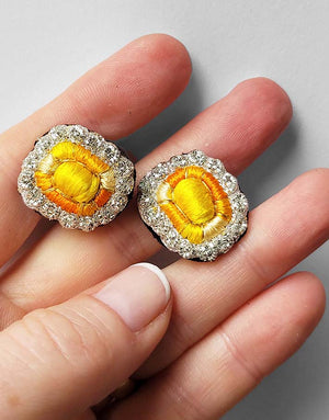 Youkounkoun Clip-On Earrings – Citrine – XS — 1