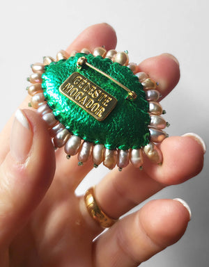 “Green Stare” Eye Brooch — 3