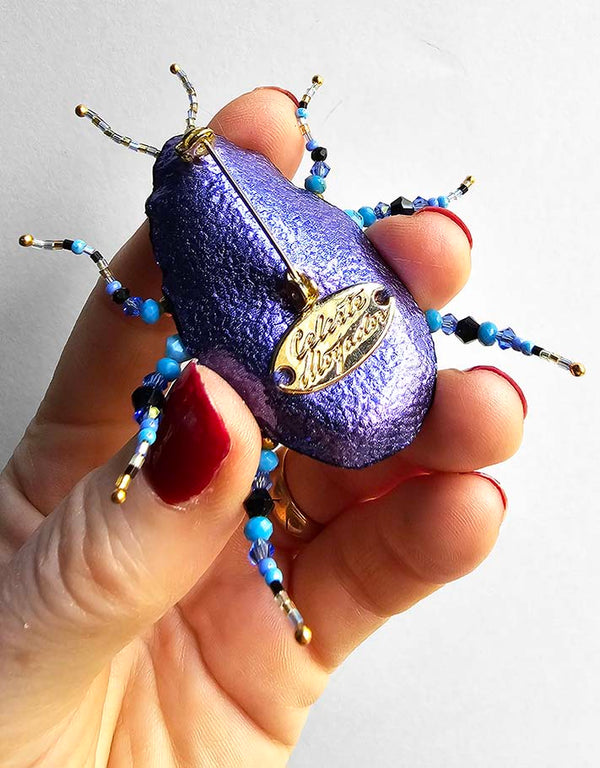 Norbert the beetle brooch — 2