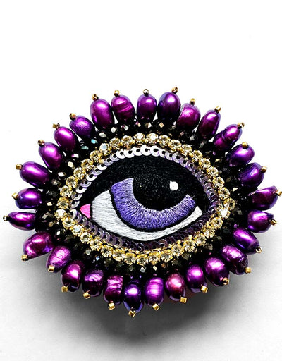Broche « Purple Hypnosis »
