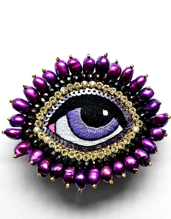 Broche « Purple Hypnosis »