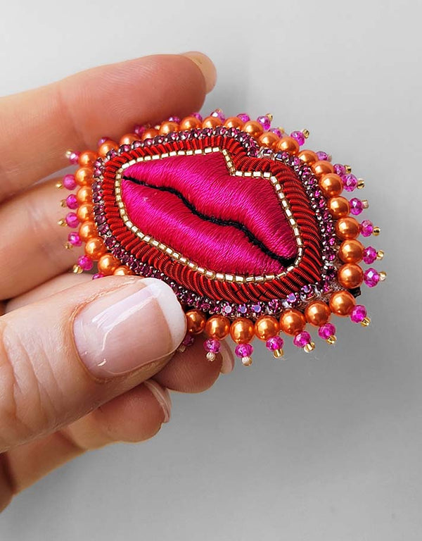 Spilla "Ne dis rien" - Taglia L