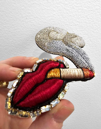 Broche "Nuages de Scintillance"