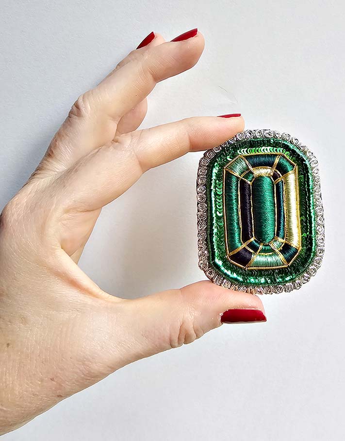 Tourmaline trompe l'oeil brooch / Pre-order, available end of October
