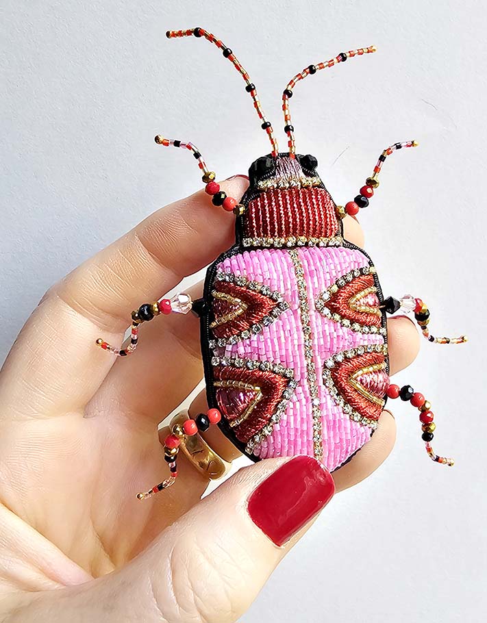 Gérard the beetle brooch