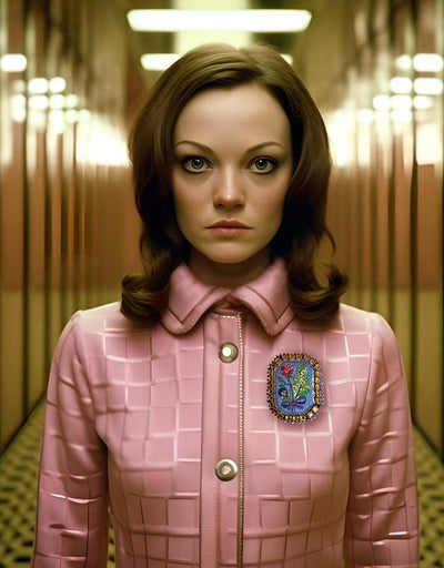 Bouquet of Rose & Mimosa  brooch