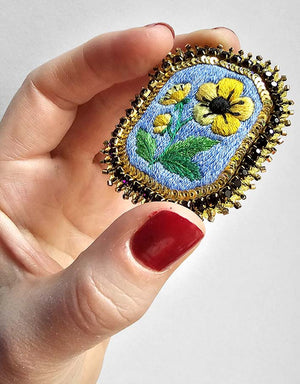 Spilla Fiore di ranuncolo — 1