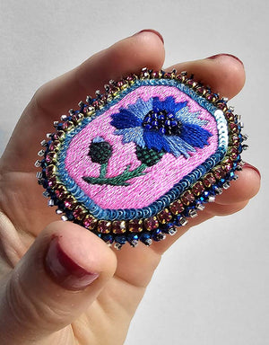 Broche Bleuet — 1