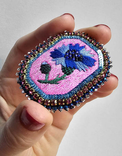 Blueberry brooch