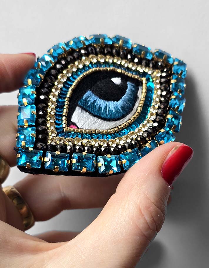 Celestial Eye Brooch - Intuition Blue / Pre-order, available mid-November