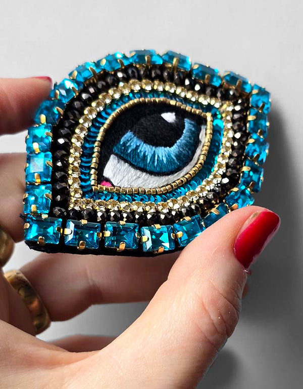 Celestial Eye Brooch - Intuition Blue / Pre-order, available mid-November