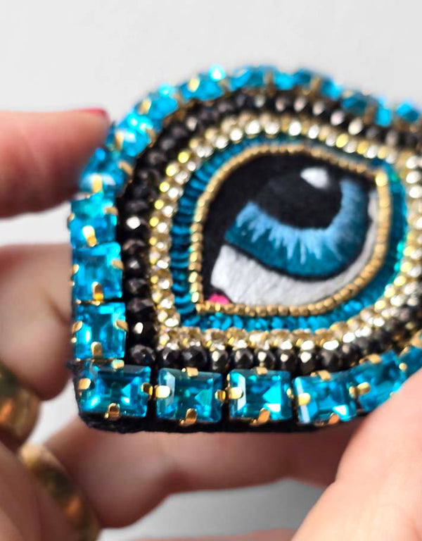 Celestial Eye Brooch - Intuition Blue / Pre-order, available mid-November