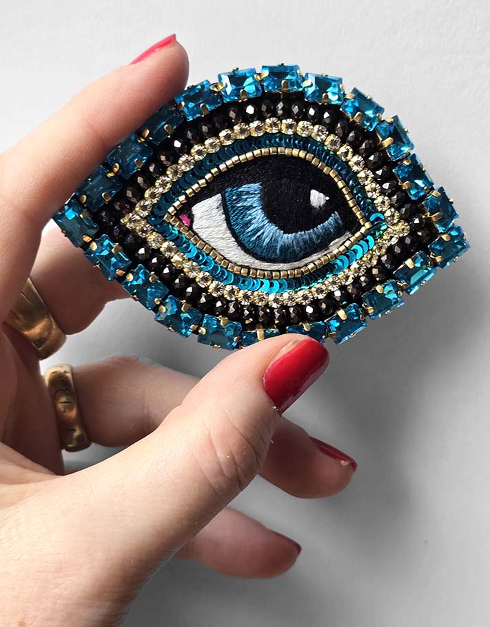 Celestial Eye Brooch - Intuition Blue / Pre-order, available mid-November