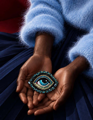 Spilla Œil Céleste – Bleu Intuition — 4