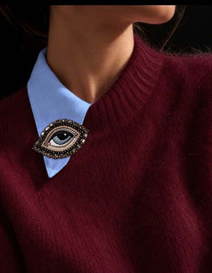 Œil Céleste Brooch – Gris Vision — 6