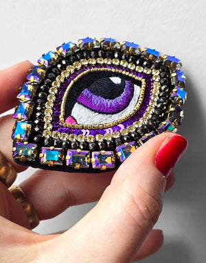 Spilla Œil Céleste – Violet Mystique — 6