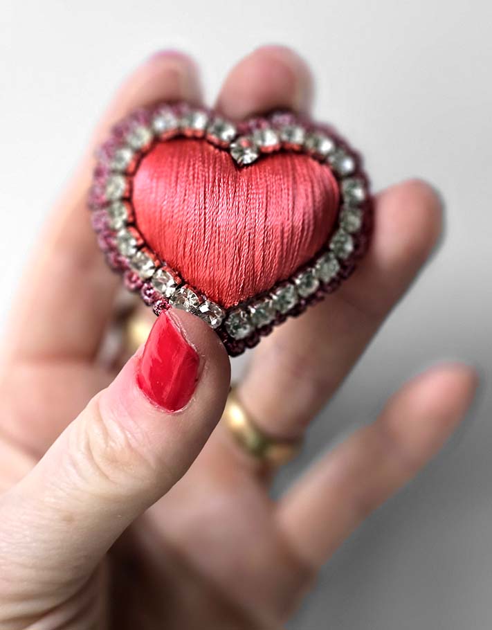 Olivia N. Pop brooch