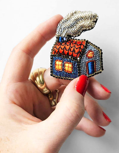 Broche "Le Chalet Enchanté"