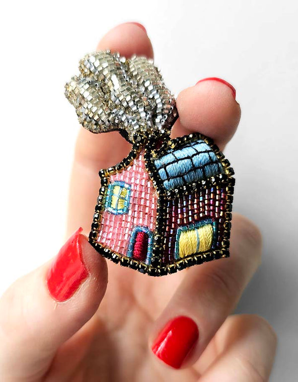 Broche &quot;Cabane Bonbon&quot;