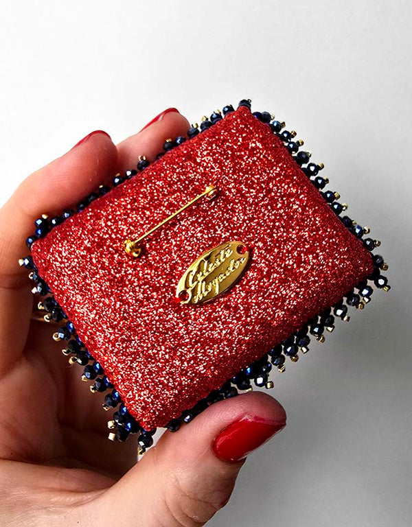 Brooch &quot;French Cancan Stamp