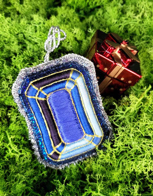 Embroidered Christmas Ornament – Enchanted Glow — 1