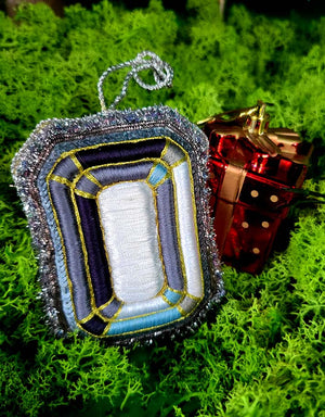 Embroidered Christmas Ornament – Polar Glow — 1