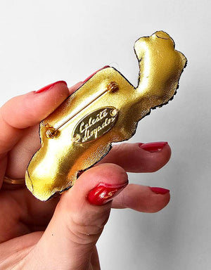 School Bus Brooch – Size S — 2