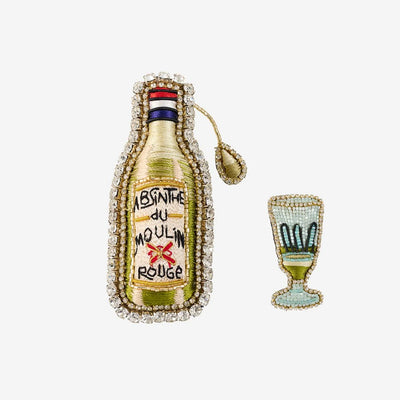 Absinthe bottle" brooch