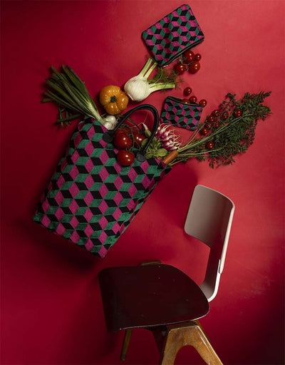 Cabas Le N3 Vert – Brodé à la main / Pré commande disponible fin Novembre