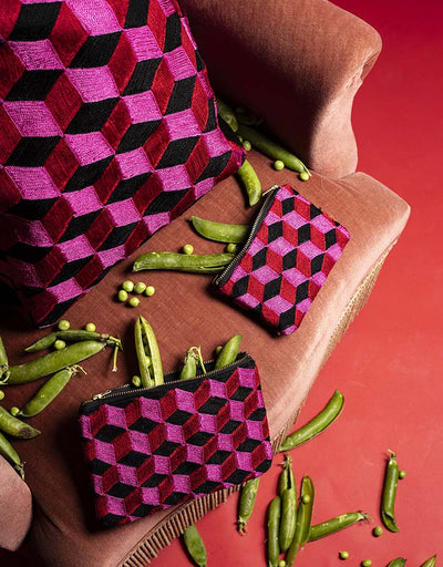 Cabas Le N3 Rose brodé main / Pré commande disponible fin Novembre