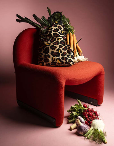 Cabas Le félin brodé à la main / Pré commande disponible fin Novembre