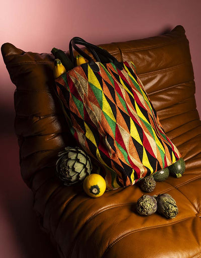 Cabas Le Polichinelle brodé à la main / Pré commande disponible fin Novembre