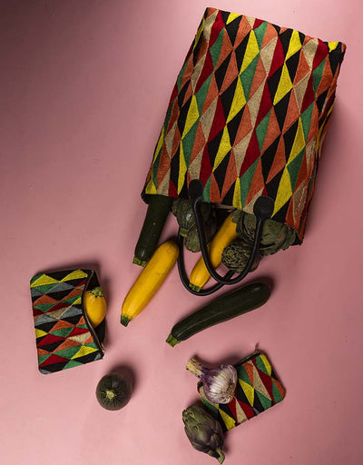 Cabas Le Polichinelle brodé à la main / Pré commande disponible fin Novembre