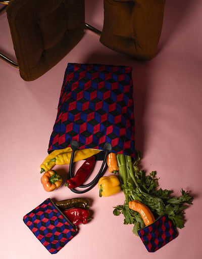 Cabas Le N3 bleu brodé à la main – Pré commande disponible fin Novembre