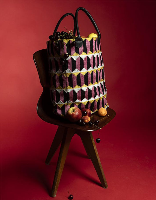 Cabas Le Bejmat brodé à la main / Pré commande disponible fin Novembre