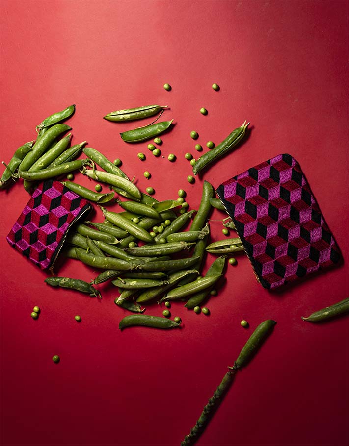 Pochette brodée « N3 Rouge »