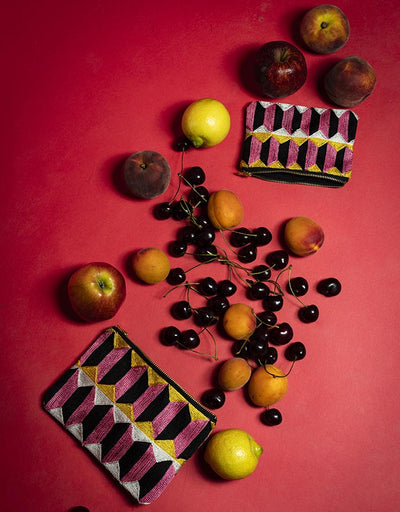 Pochette Bejmat  brodée à la main - Pré commande disponible fin Novembre