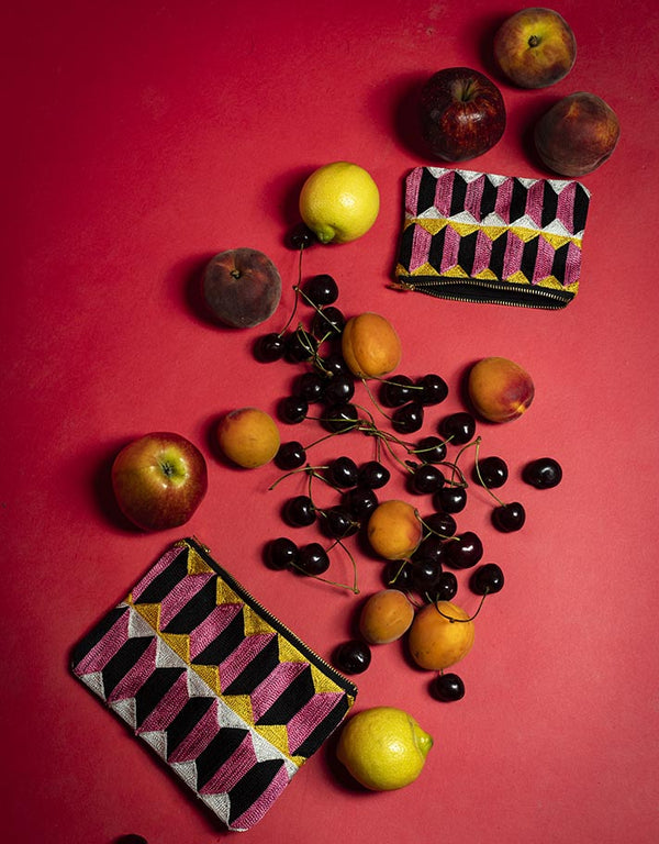 Pochette Bejmat  brodée à la main - Pré commande disponible fin Novembre