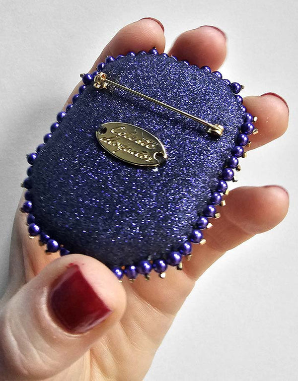 Bouquet of Rose &amp; Mimosa  brooch