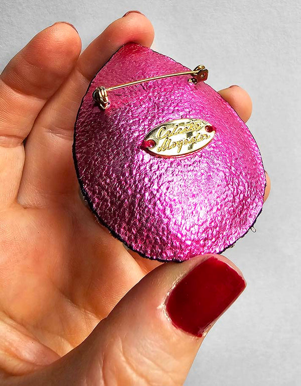 Broche trompe l&#39;œil péridot