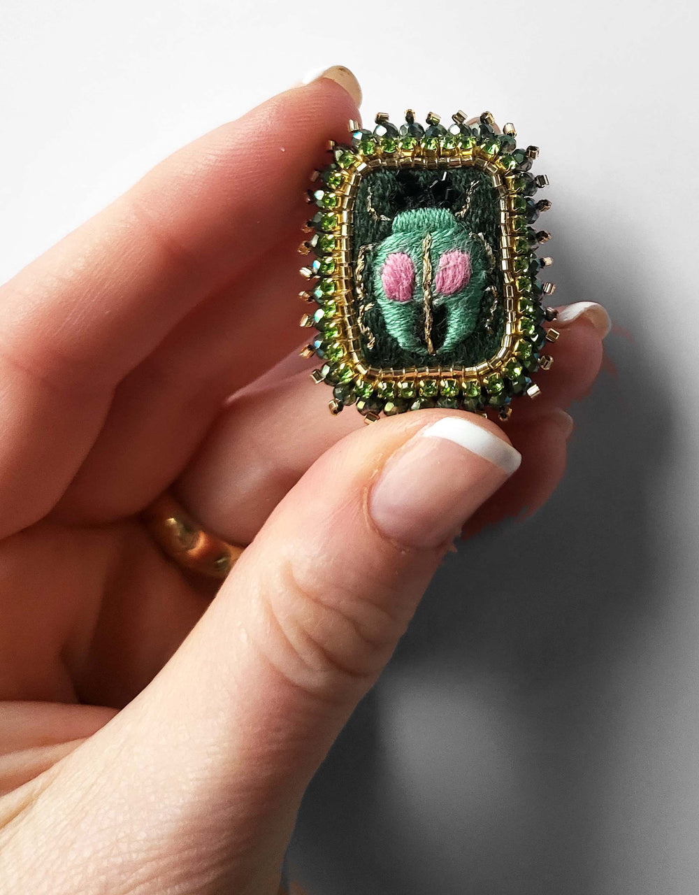 Mini Beetle Brooch
