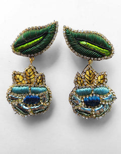 Détail de Boucles d’oreilles à clip – Patti S.