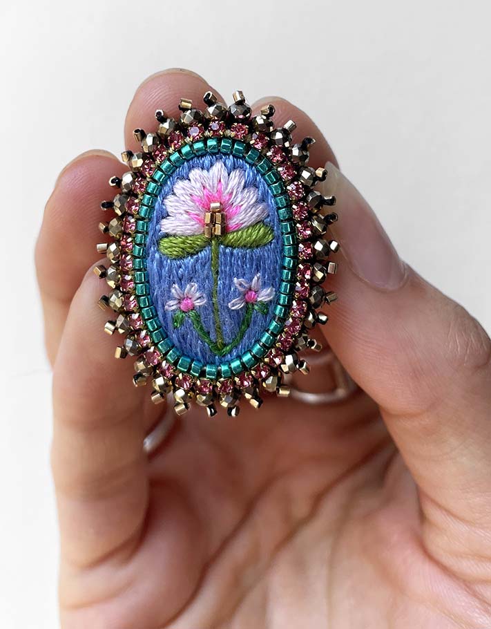 Mini Collector Brooch:Water Lily Flower