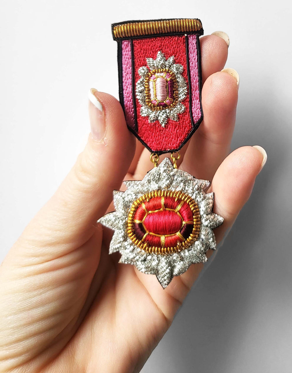 Médaille Youkounkoun rubis et grenat